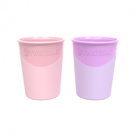 Photo de 2x tasses Twistshake® Rose pastel&Mauve 170ml (6+M)