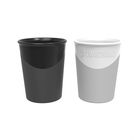 Photo de Twistshake®  2x tasses Noir pastel&Blanc 170ml (6+M)