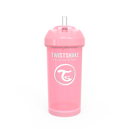 Photo de Twistshake Gobelet à paille 360ml (12+M) - Pastel Pink