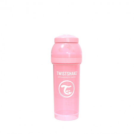 Photo de Twistshake® Biberon anti-colique 260ml (2+M) - Pastel Pink