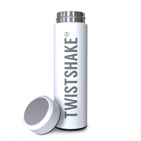 Twistshake® Bouteille Isotherme Hot Or Cold 420ml - White