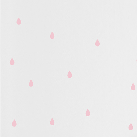 Pick Art Design® Stickers muraux Gouttes de pluie Rose Pastel