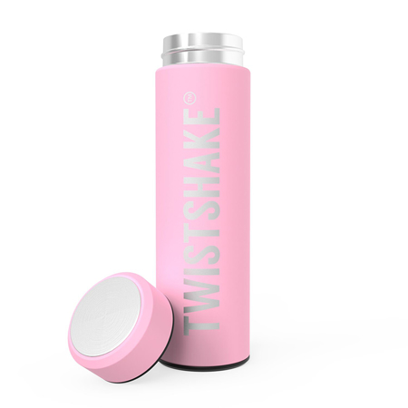 Twistshake® Bouteille isotherme Hot Or Cold 420ml - Pastel Pink