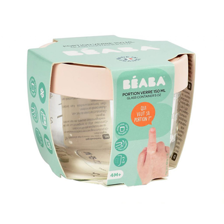 Beaba® Pot de conservation en verre 150ml Pink