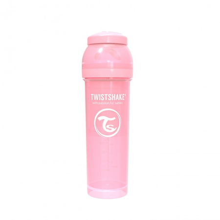 Twistshake® Biberon anti-colique 330ml (4+M) - Pastel Pink