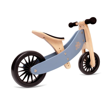 Photo de Kinderfeets® Draisienne-Tricycle en bois Tiny Tot PLUS 2en1 Slate Blue