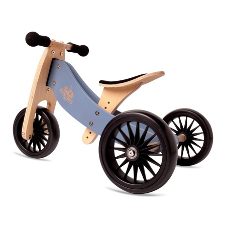 Kinderfeets® Draisienne-Tricycle en bois Tiny Tot PLUS 2en1 Slate Blue