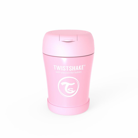 Photo de Twistshake® Contenant alimentaire en acier inoxydable 350 ml Pink