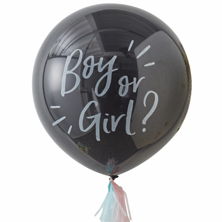 Ginger Ray® Kit Ballon de révélation du sexe de bébé "Boy Or Girl?" 