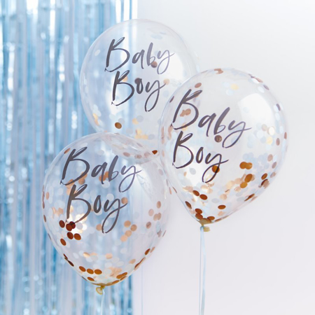 Photo de Ginger Ray® Ballons confettis Baby Boy Blue Twinkle Twinkle