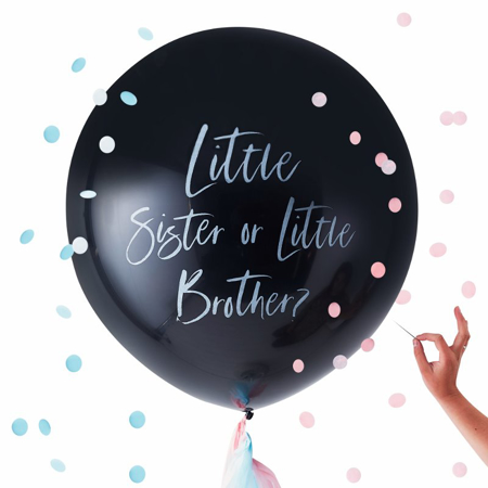 Ginger Ray® Ballon Révélation du sexe Little Brother Or Little Sister 