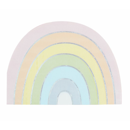 Ginger Ray® Serviette en papier Rainbow Pastel Party 16 pièces