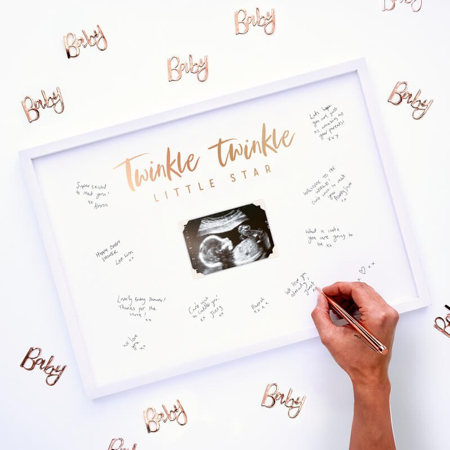 Photo de Ginger Ray® Cadre de signature Baby Shower - Twinkle Twinkle