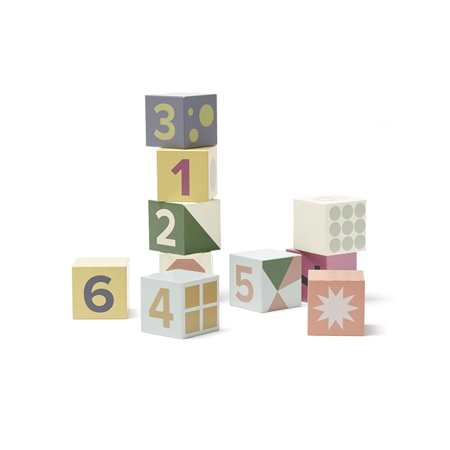 Kids Concept®  Cubes en bois 10-Pcs  Edvin