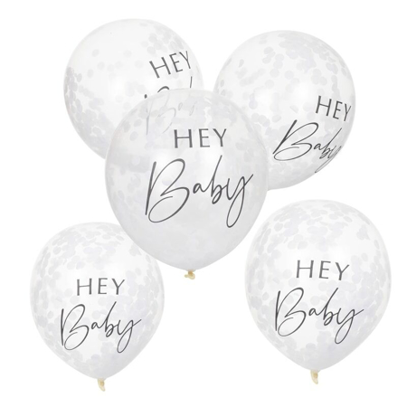 Ginger Ray® Ballons confetti Hey Baby 