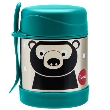 Photo de 3Sprouts® Thermos alimentaire avec couverts - Ours