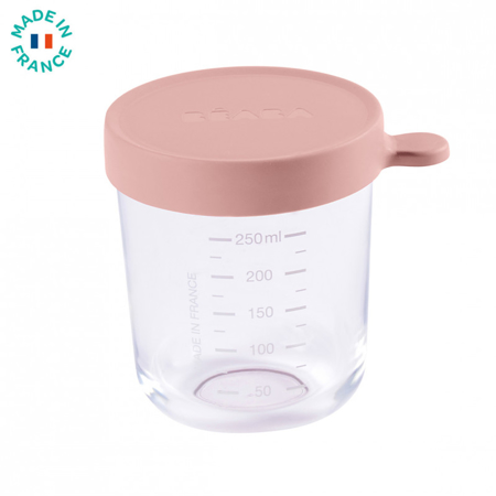 Beaba® Pot de conservation en verre  250ml Pink