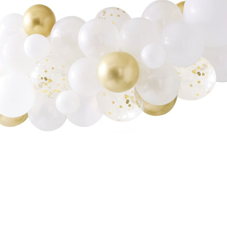 Ginger Ray® Arc de ballons chromé Gold avec Eucalyptus