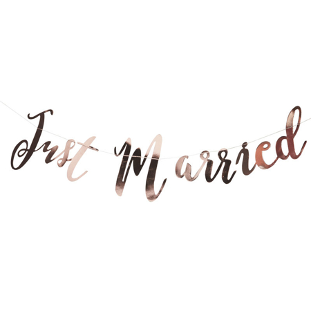 Ginger Ray® Guirlande Rose Gold Just Married