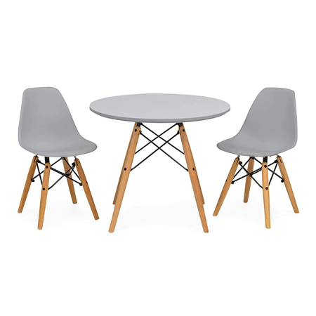 Photo de Table pour enfants d'inspiration scandinave EM Furniture Grey