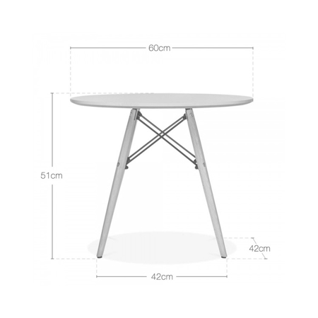 Photo de Table pour enfants d'inspiration scandinave EM Furniture Grey