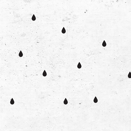 Photo de Pick Art Design® Stickers muraux Goutes de pluies Noir
