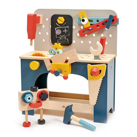 Photo de Tender Leaf Toys® Établi de bricolage en bois - Table Top Tool Bench