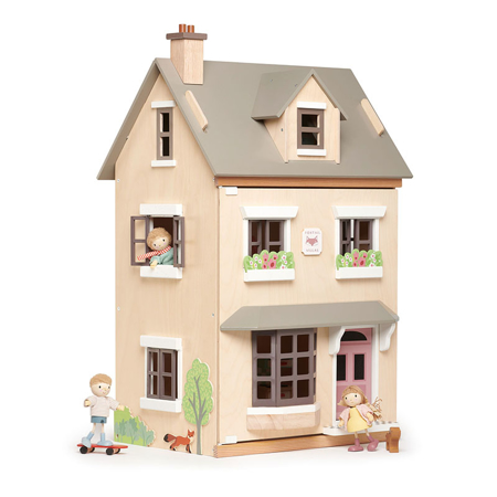 Tender Leaf Toys® Maison de luxe de poupées en bois - Foxtail Villa