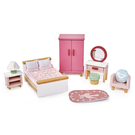 Photo de Tender Leaf Toys® Meubles chambre à coucher pour maison de poupées -Dolls House Bedroom Furniture