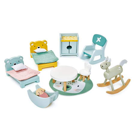 Photo de Tender Leaf Toys® Meubles de chambre enfant pour maison de poupées en bois - Dolls House Kids Room Furniture
