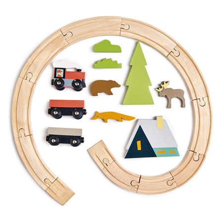Tender Leaf Toys® Circuit de trains - Treetops Train Set