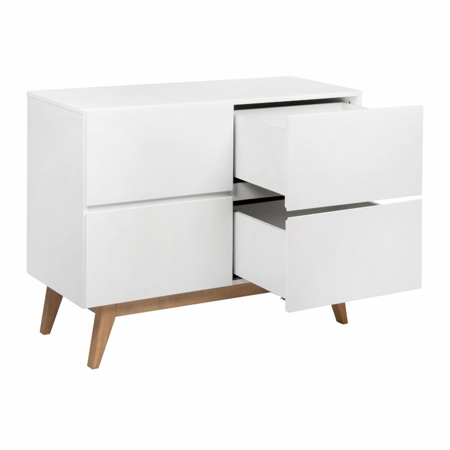 Photo de Quax® Commode Moderne à 4 tiroirs Trendy White