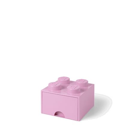 Lego® Boîte de rangement avec tiroirs - 4 - Light Purple
