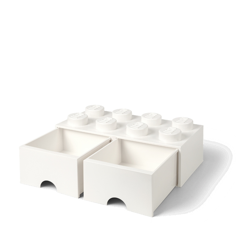 Photo de Lego® Boîte de rangement avec tiroirs - 8 - White