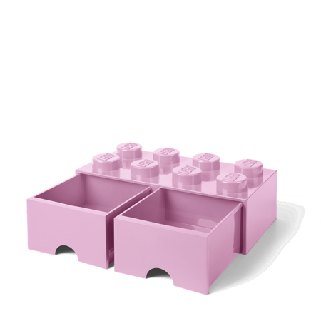 Photo de Lego® Boîte de rangement avec tiroirs - 8 - Light Purple