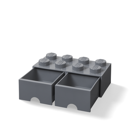 Photo de Lego® Boîte de rangement avec tiroirs - 8 - Dark Grey