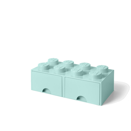 Photo de Lego® Boîte de rangement avec tiroirs  - 8 - Aqua