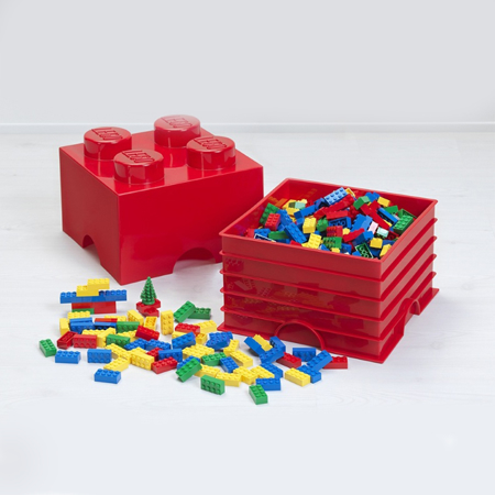 Lego® Boîte de rangement avec tiroirs - 4 - Aqua