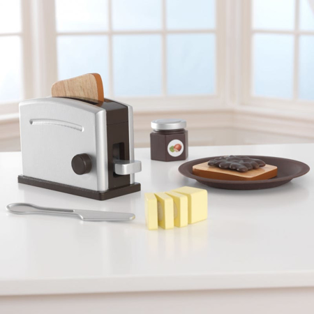 KidKratft® Set  Espresso Toaster en bois