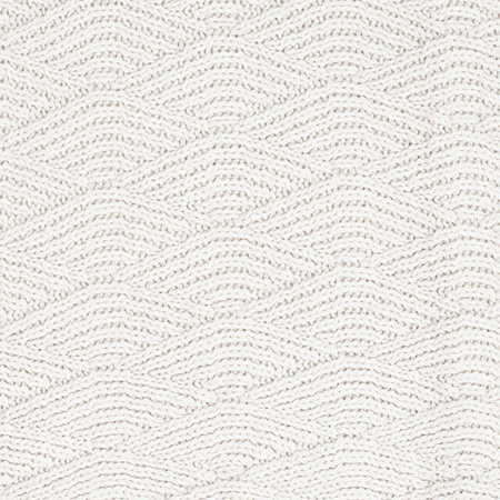 Jollein® Couverture en tricot River Knit, White 75x100cm