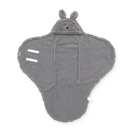 Jollein® Couverture enveloppante Bunny, Storm Grey 105x100