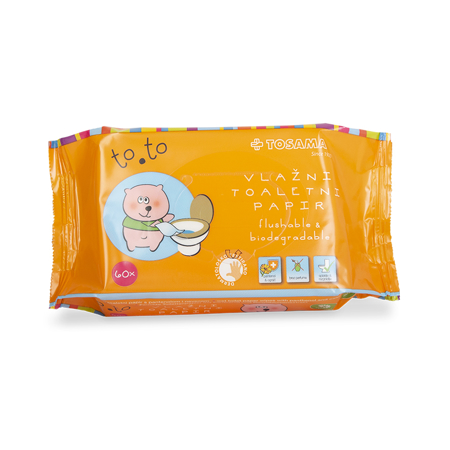 Tosama® Lingettes Biodegradable To.to 60 pièces
