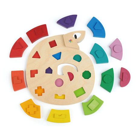 Tender Leaf Toys® Puzzle serpent en bois - Color Me