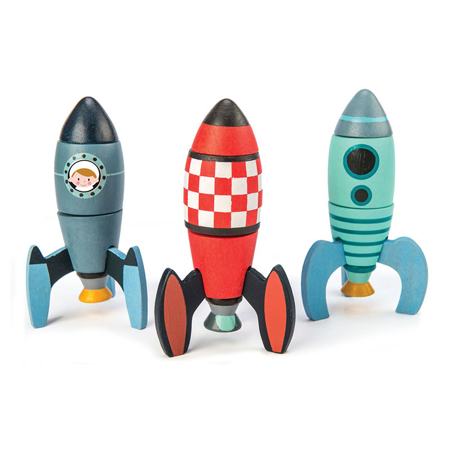 Photo de Tender Leaf Toys® Construction de fusées en bois - Rocket Construction