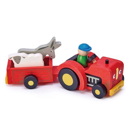 Photo de Tender Leaf Toys® Tracteur et remorque