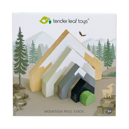 Photo de Tender Leaf Toys® Empileur montagne en bois - Mountain Pass Stack