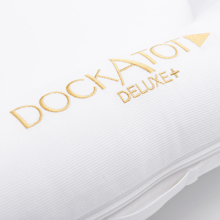Photo de DockAtot® Housse en coton pour nid bébé Deluxe+ Pristine White (0-8 m)
