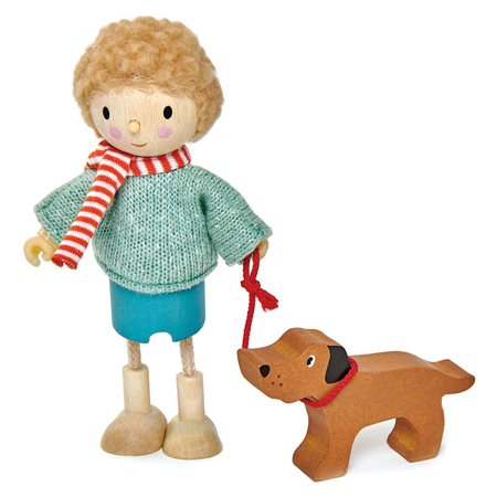 Photo de Tender Leaf Toys® Figurine Mr. Goodwood et son chien en bois