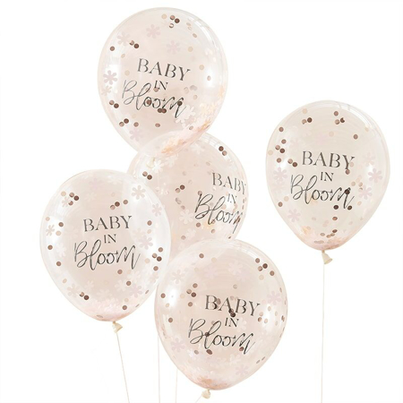 Ginger Ray® Ballons confettis Baby in Bloom