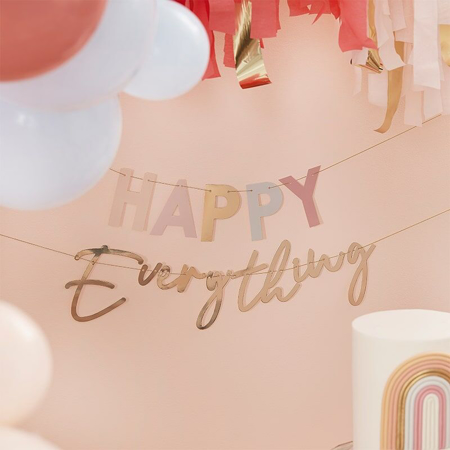 Photo de Ginger Ray® Girlande "Happy Everything" Pastel and Gold 